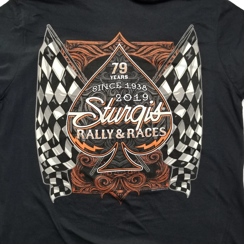 Sturgis Motorcycle 79 years Black T-shirt - Picture 7 of 10